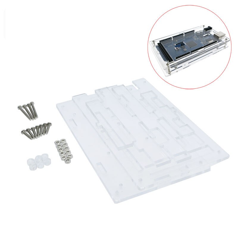 Behuizing Transparante Gloss Acryl Box Compatibel Voor Arduino Mega 2560 R3 Case