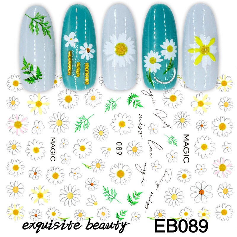 Fruits Avocado Nail Art Stickers for Nails Art Self Adhesive Decals Manicure Nails Accessoires Stickers: EB089