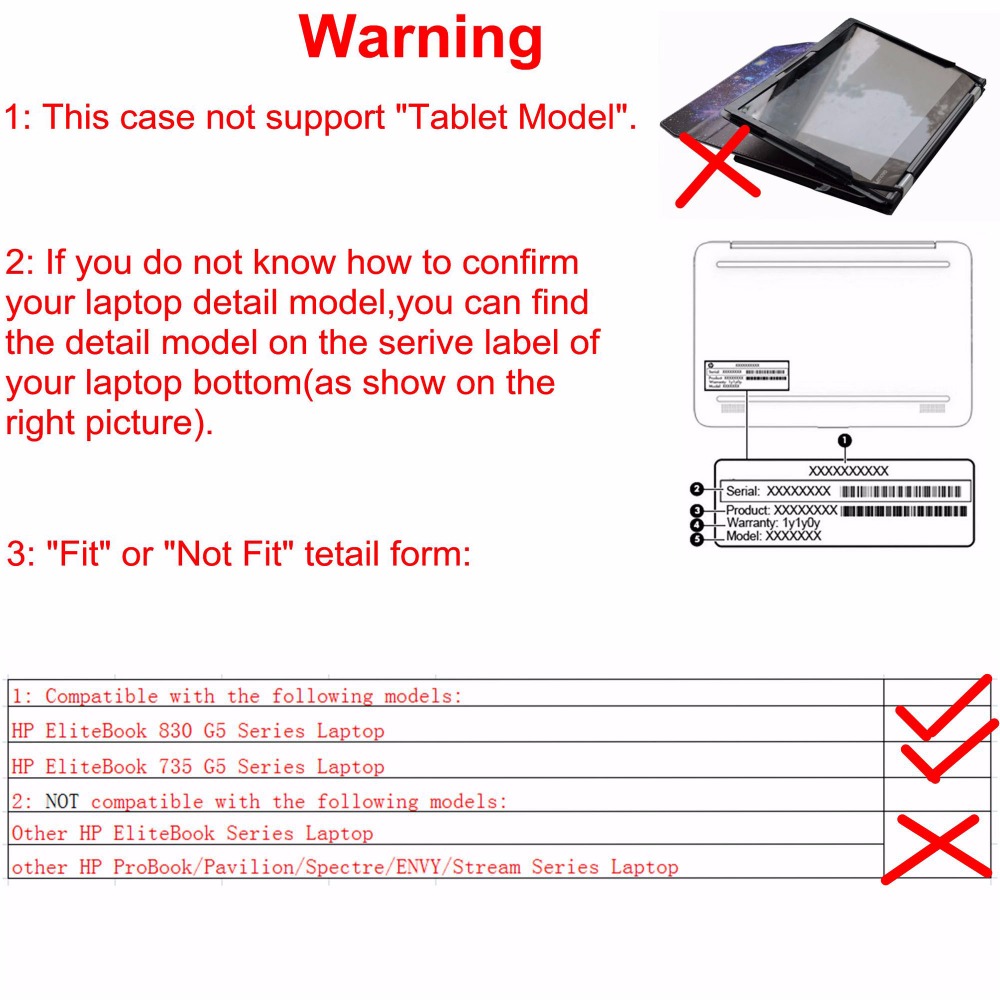 Alapmk Protective Case Cover For 13.3" HP EliteBook 830 G5 / EliteBook 735 G5 & HP ProBook 430 G6 Laptop