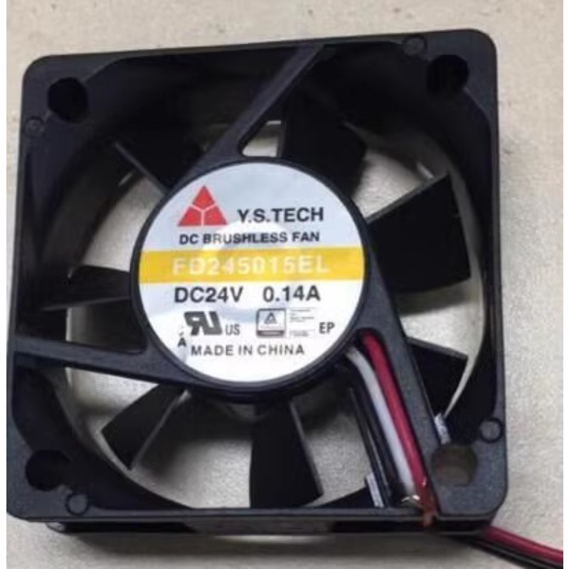 Original Cooler Fan for Y. S.TECH FD245015EL 5015 24V 0.14A Frequency Converter Cooling Fan 50*50*15MM 5CM