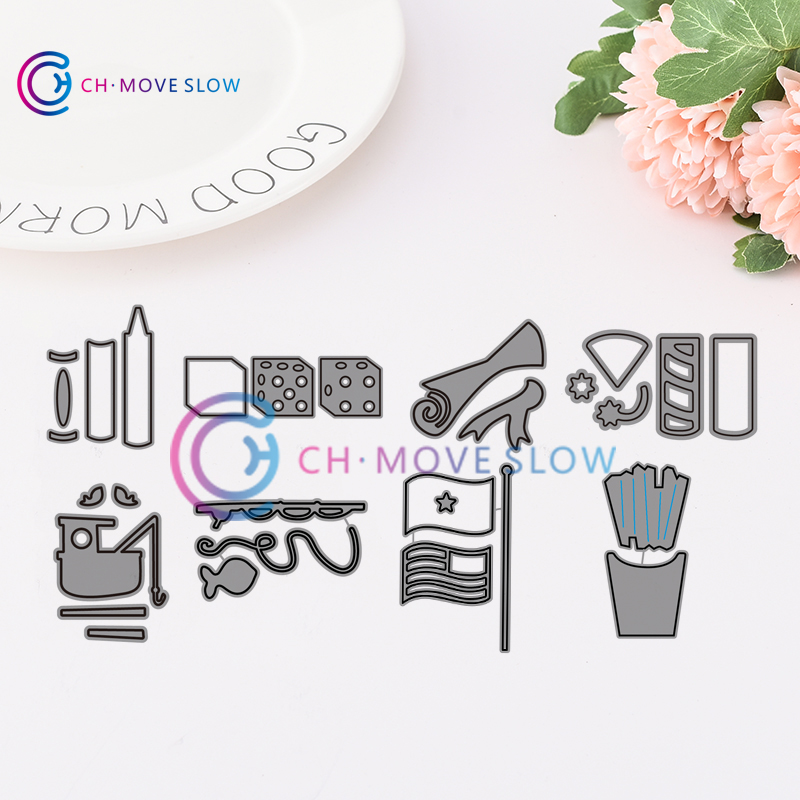 CH Small Animals and landscape Metal cutting dies stencils Greeting Card Decoration DIY Scrapbooking Scrapbook Paper Photo Album