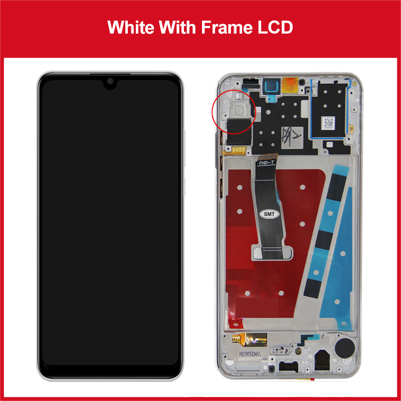 P30 Lite Scherm, Voor Huawei P30 Lite Lcd-Scherm MAR-LX1M Lx2 Al00 Touchscreen Voor Huawei P30 Lite Nova 4e Scherm Vervanging: blauwe lotus