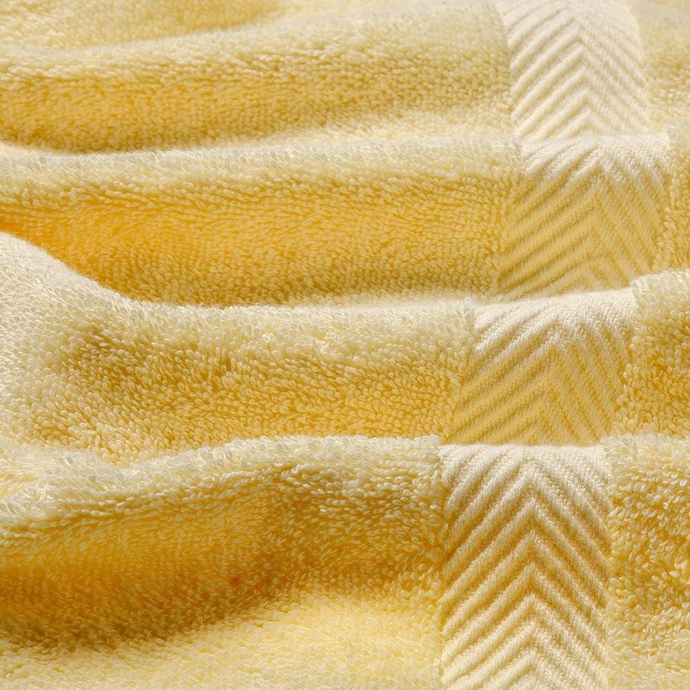 SEMAXE Soft Towels Set Cotton,Bath Towel, Hand Towel,Washcloth,Highly Absorbent, Hotel For Bathroom. yellow,Sell