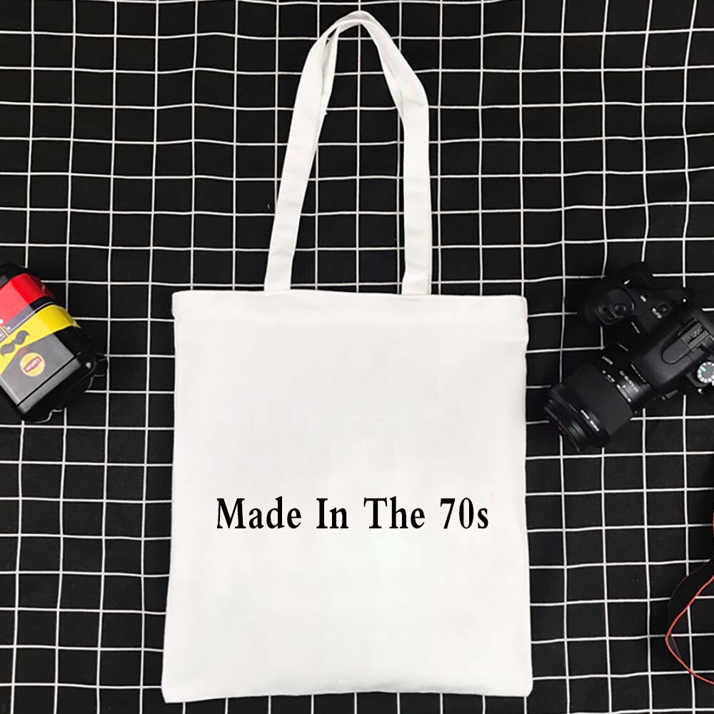 Frauen Käufer Einkaufstaschen Gedruckt Jahre Serie Weibliche Leinwand Tote Schulter Eco Handtasche Wiederverwendbare Faltbare Tasche: Jahre 014