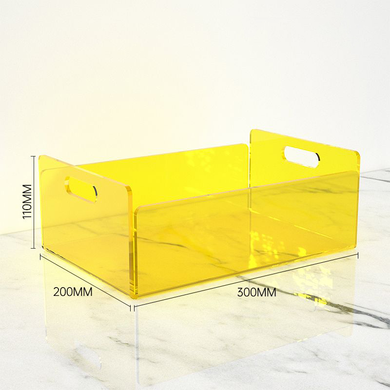 Clear Acrylic Storage Bins for Bathroom Organizer Pantry Storage,Cabinet Organizers Cosmetics Office Stationery Food & Beverage: PURPLE