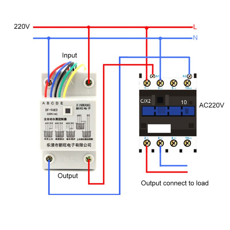 Auto Water Level Controller Switch 10A 220V Water Tank Liquid Level Detection Sensor Water Pump Controller Flow Sensor