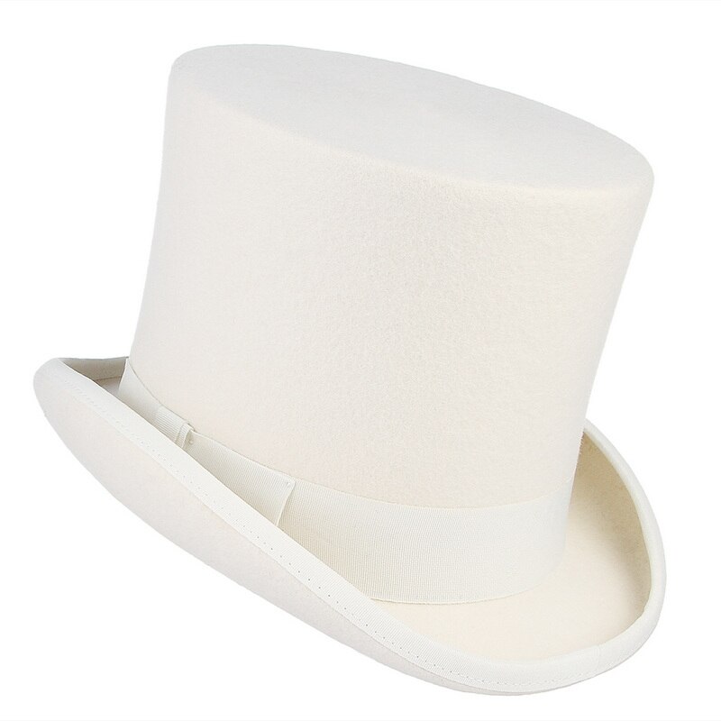 100%  ull brittisk europa gentleman hög hatt scenframträdande topphattar magiker retro personlighet president hatt fedora