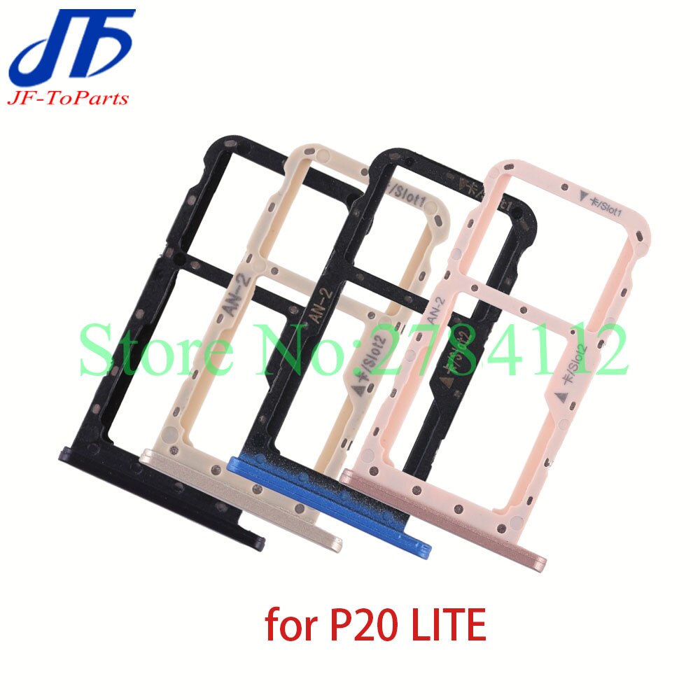 10pz di Ricambio per Huawei P10 P20 Lite pro SIM fessura per Schede SD Vassoio di Carta Del Supporto Adattatore di Montaggio Parti di Riparazione del Telefono mobile