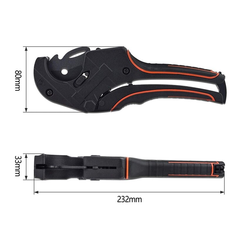 0- 42mm Plastic Pipe Cutter PVC Pipe Cutter Heavy Duty Pipe and Tube Cutter 1-5/8Inch/42mm Toofor Cutting PVC Pipe