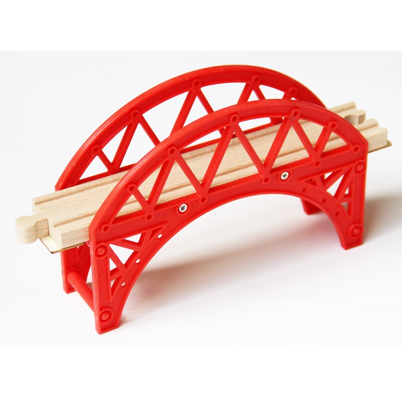 Eisenbahn Brücke Serie Holz Szene Track Zubehör Geeignet für Brio Magnetisch Holz Eisenbahn Zug: TTC156