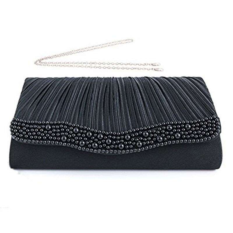 Women's Party Bag Wedding Clutch Bag Party Back, Black