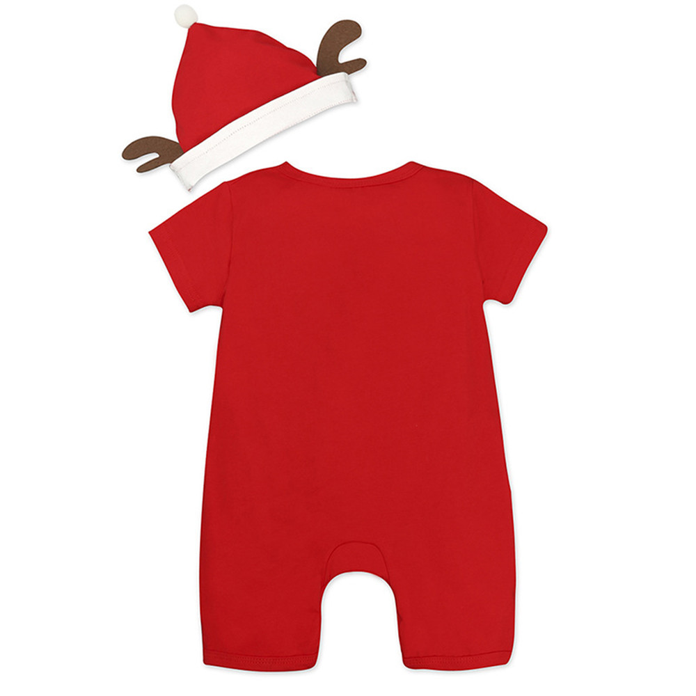 Leuke Sneeuwman Kerst Baby Kostuums Romper Overall + Hoed Kinderkleding Kinderen Pak Baby Jaar Jumpsuits