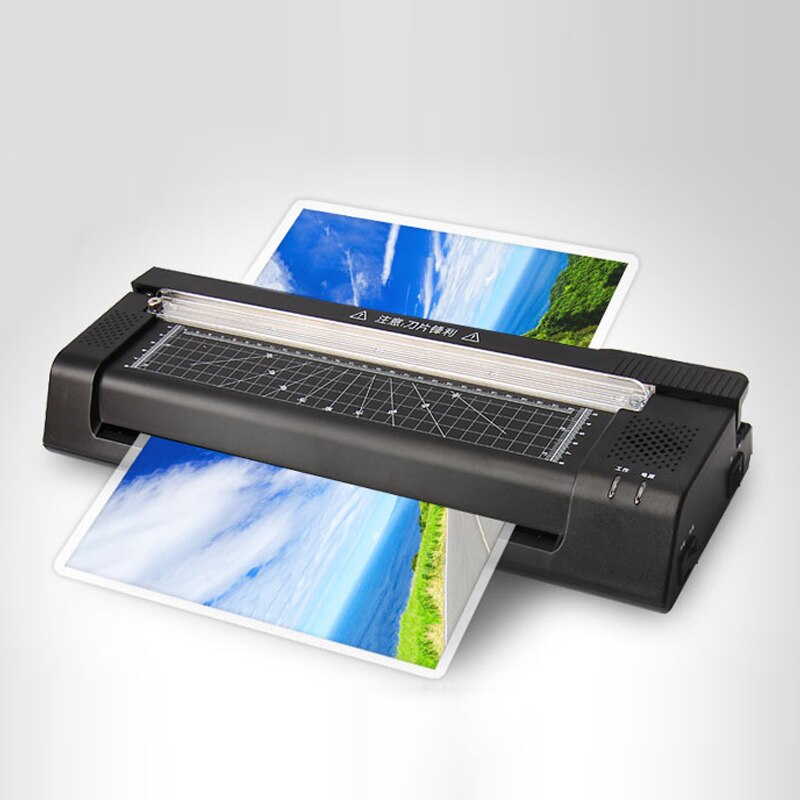 A3/A4 Photo Laminator YE381C Fast Warm-up Laminating Machine With Paper Knife Home Office Automatic Lamination File Photo 220V