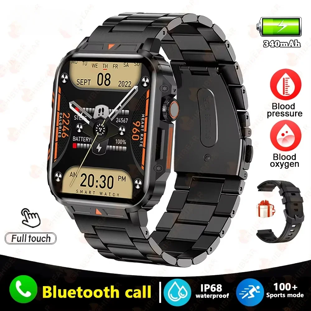 Xiaomi 2025 Nuovo accorto guarda Uomo Donna Smartwatch Uomo Orologio elettronico per androide IOS fitness inseguitore Moda accorto-guarda Donna: giallo