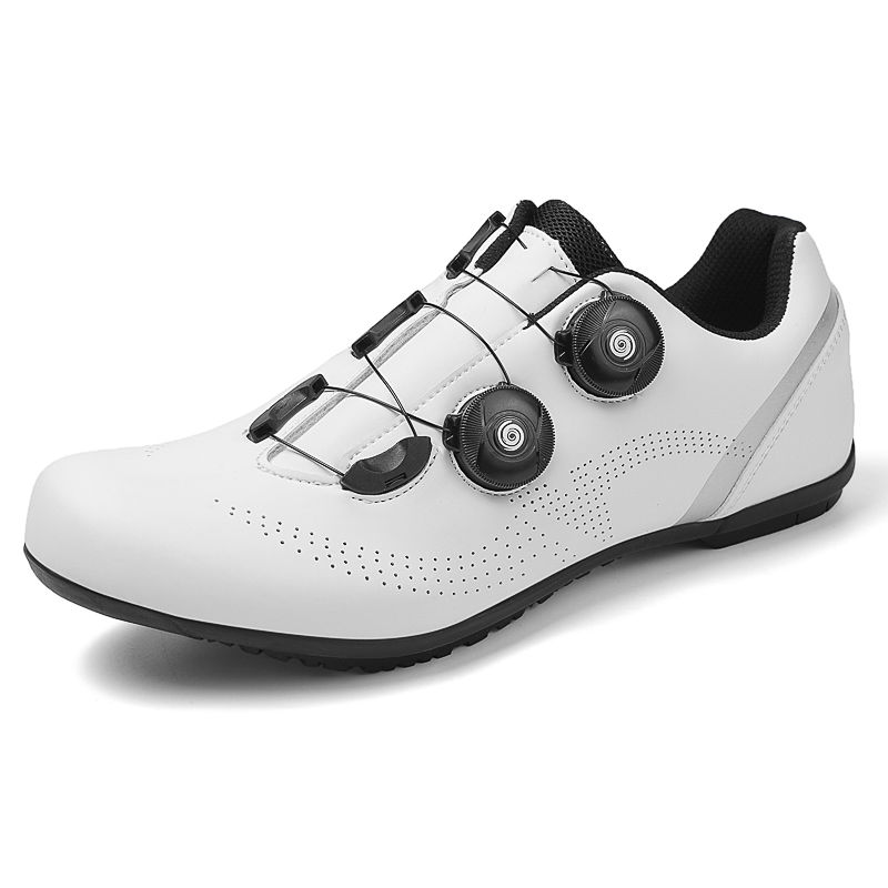 Radsport Sneaker Männer Sport Geschwindigkeit Fahrrad Schuhe Frauen Bergrennen eben SPD Rennrad Schuhe: Silber / 43