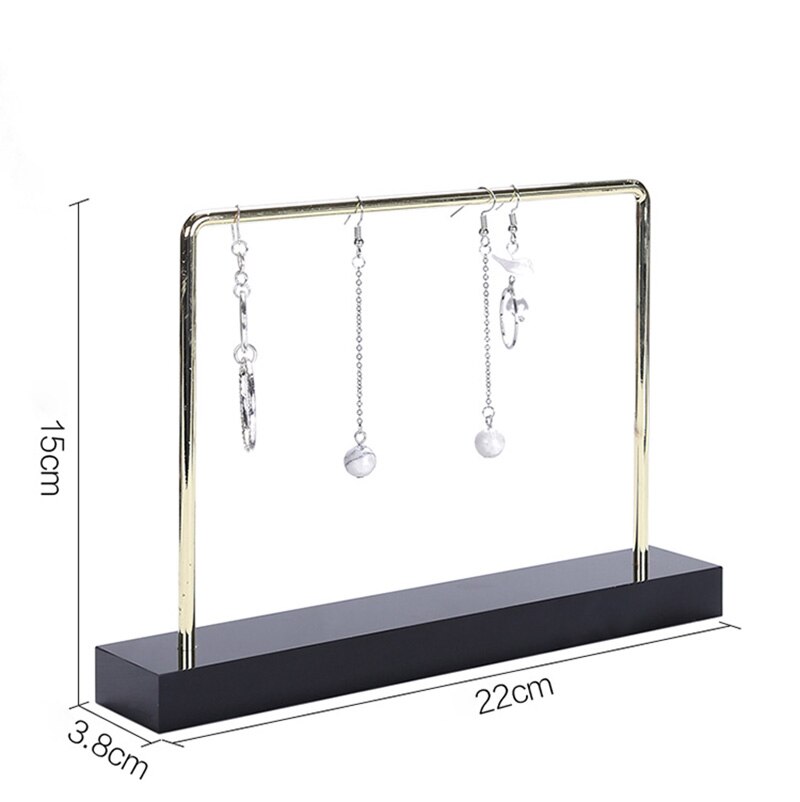 Acrilico dei monili del metallo del basamento mensola dell'organizzatore del supporto di visualizzazione per la collana del braccialetto accessori per capelli keychain gingillo della cassa del gancio