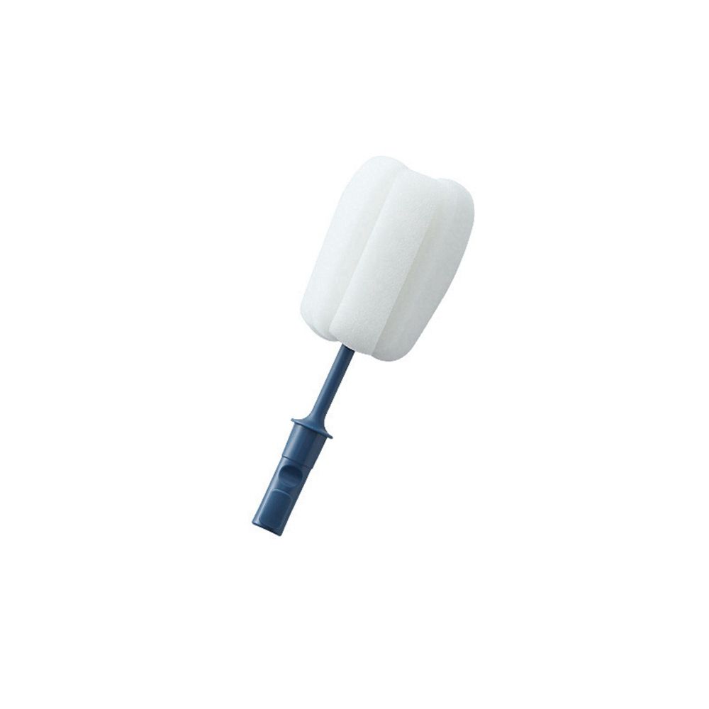 Verwijderbare Spons Baby Cup Fles Borstel Huishoudelijke Keuken Schoonmaken Tool Fles Schoonmaken Lange Handvat Borstel: blue-Head
