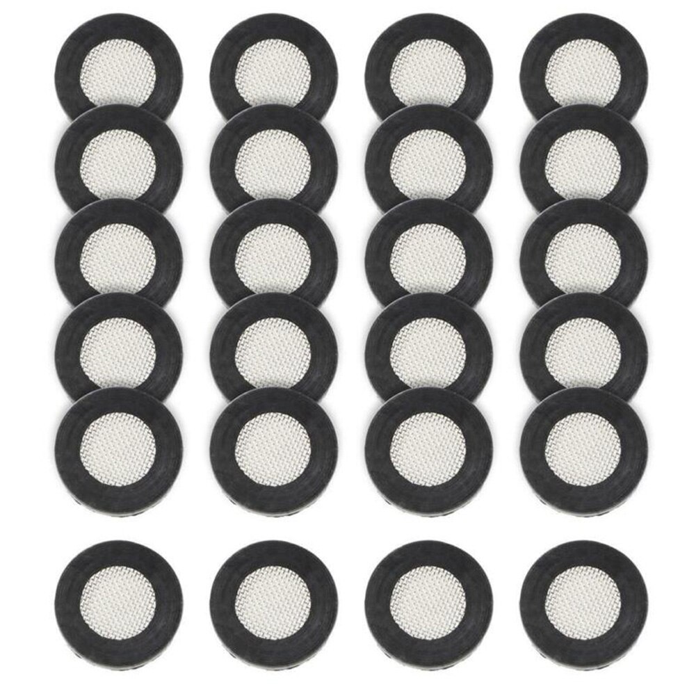 Screen Nozzle Sprinkler Washers With Filter Screen 24x 3/4" Hose Washer