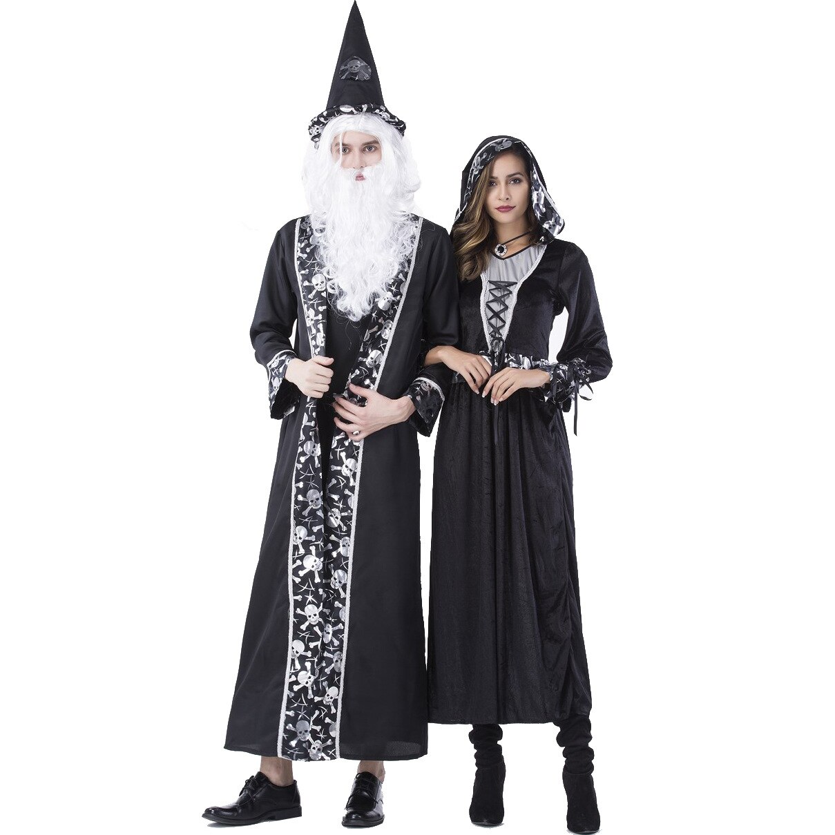 Sweethearts outfit schedel dood vampier kostuum voor cosplay heksenpak mannen en vrouwen kostuums