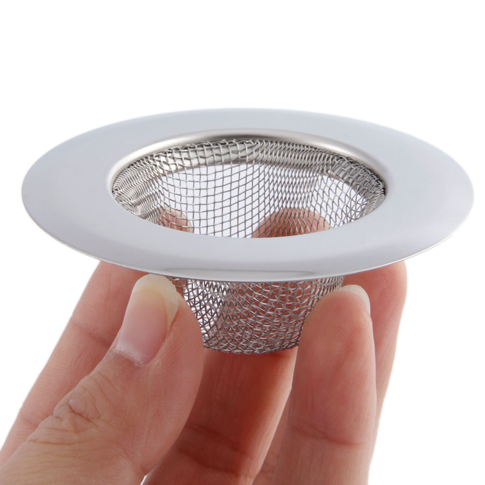 Passoire en acier inoxydable 7CM pour évier | Couvercle de vidange, filtre de bassin, filtre de maille pour évier de salle de bains, douche 1 pièce
