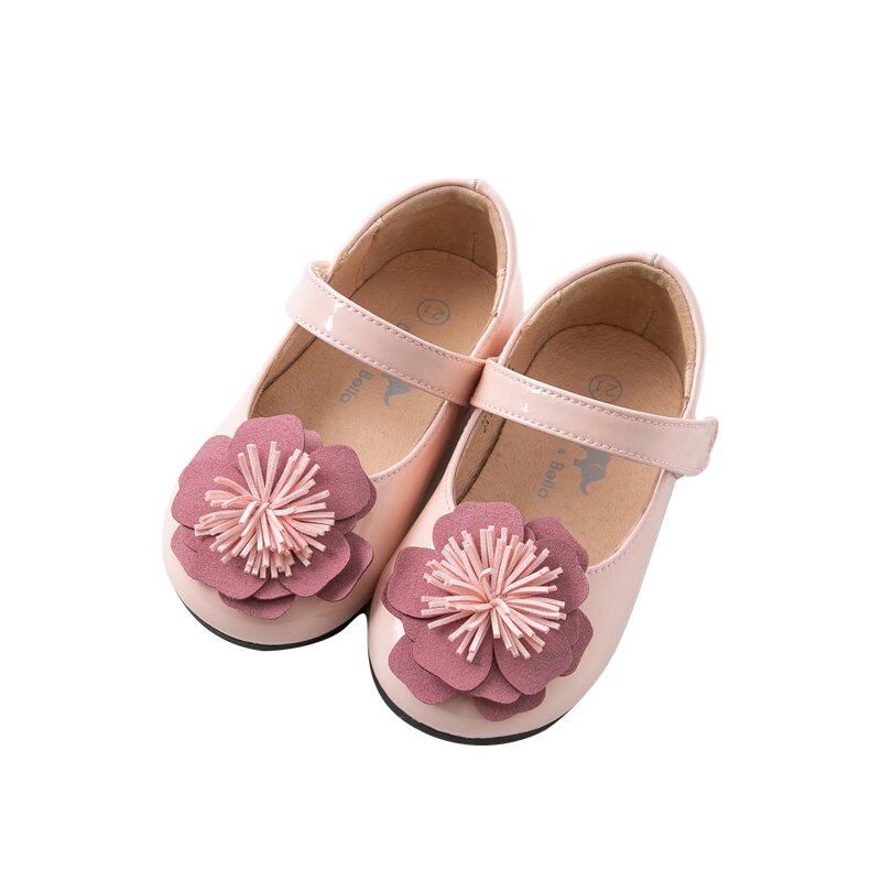Db12851 dave bella spring baby pige blomstret læder sko børn mærke pink sko: 19