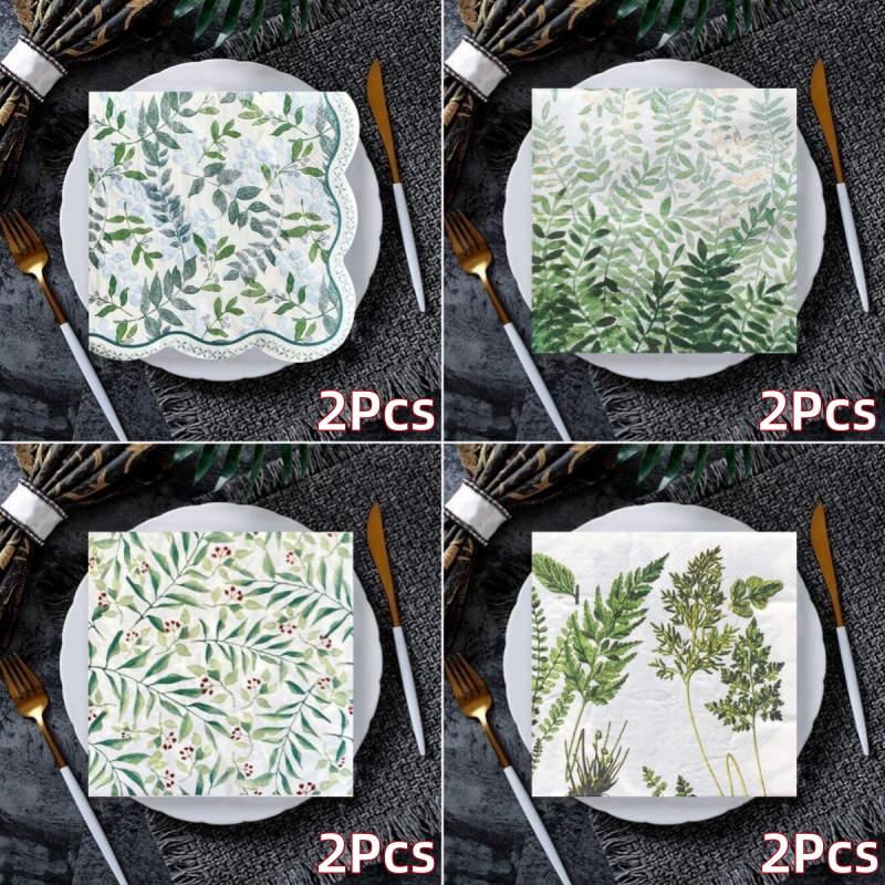 20/8Pcs Mix Bag Vintage Cactus Flowers Decoupage Paper Napkins Fruits Cholla Paper Serviettes for Xmas Birthday Party Tableware: GRAY