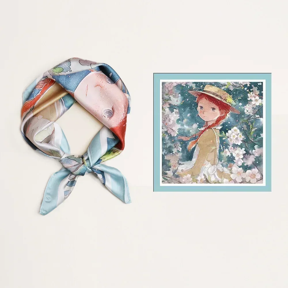 Sciarpe di seta estive per donna Bellissimo modello Foulard al tatto liscio Sciarpa di seta con protezione solare estiva: prugna