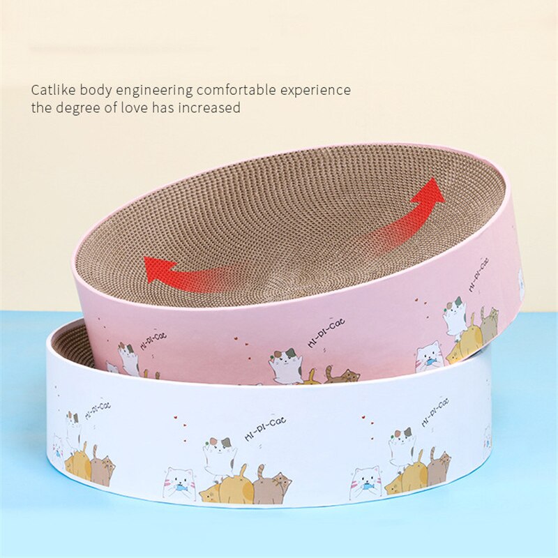 Katze Runde Gut Papier kratzen Gremium Bett matt Kätzchen Katzenminze Scratcher Krallen Pflege Schleifen NäGel Haustier Katze Kratzen Karton