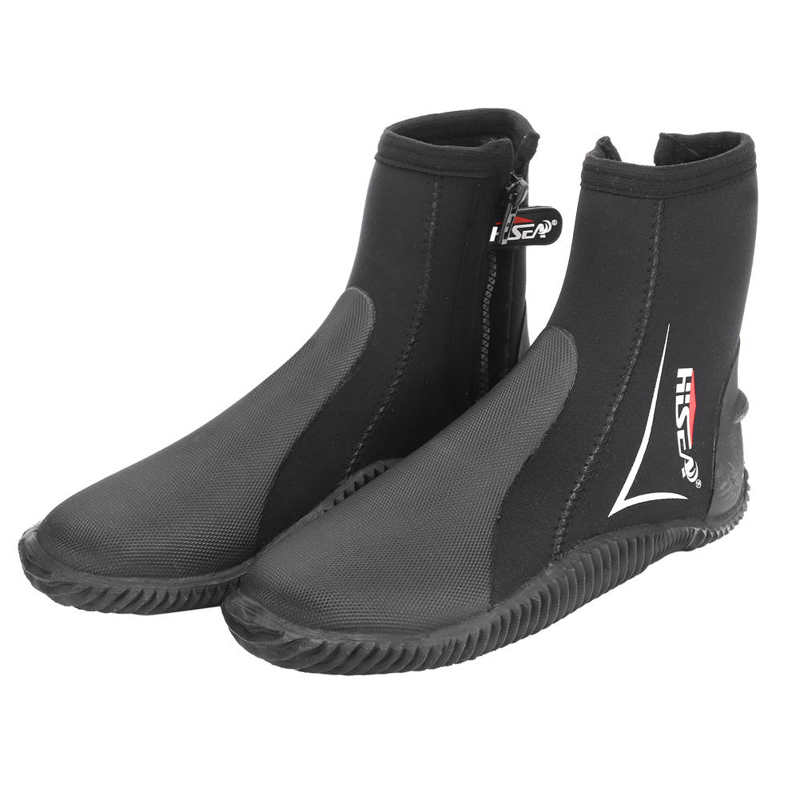 Scarpa da sub da 5MM stivali da sub in neoprene con tomaia alta stivali da immersione per adulti antiscivolo pinne calde scarpe da pesca subacquea