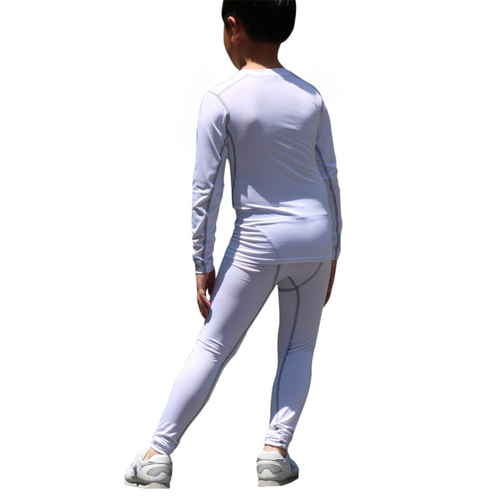 Kid's Casual Set Lange Mouw Ondergoed Compressie Strakke Top & Bottom Zacht Ademend Base Layer Lange Onderbroek Lichtgewicht