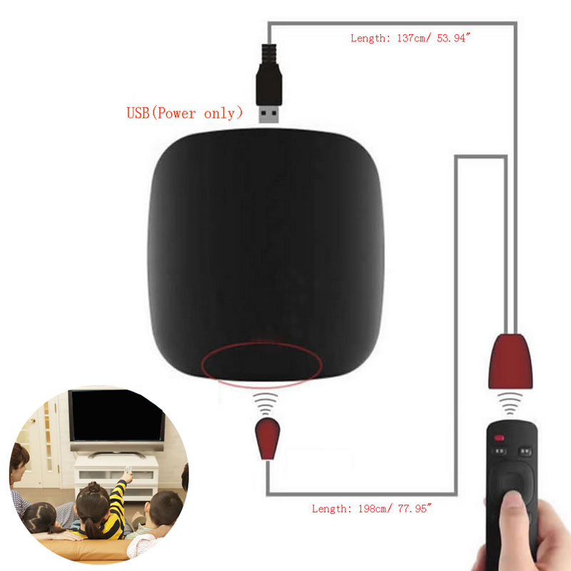 Infrarot-Fernbedienung empfänger ir Verlängerung USB-Adapter ir Fernbedienung Verlängerung Verstärker Empfänger Absender Zubehör