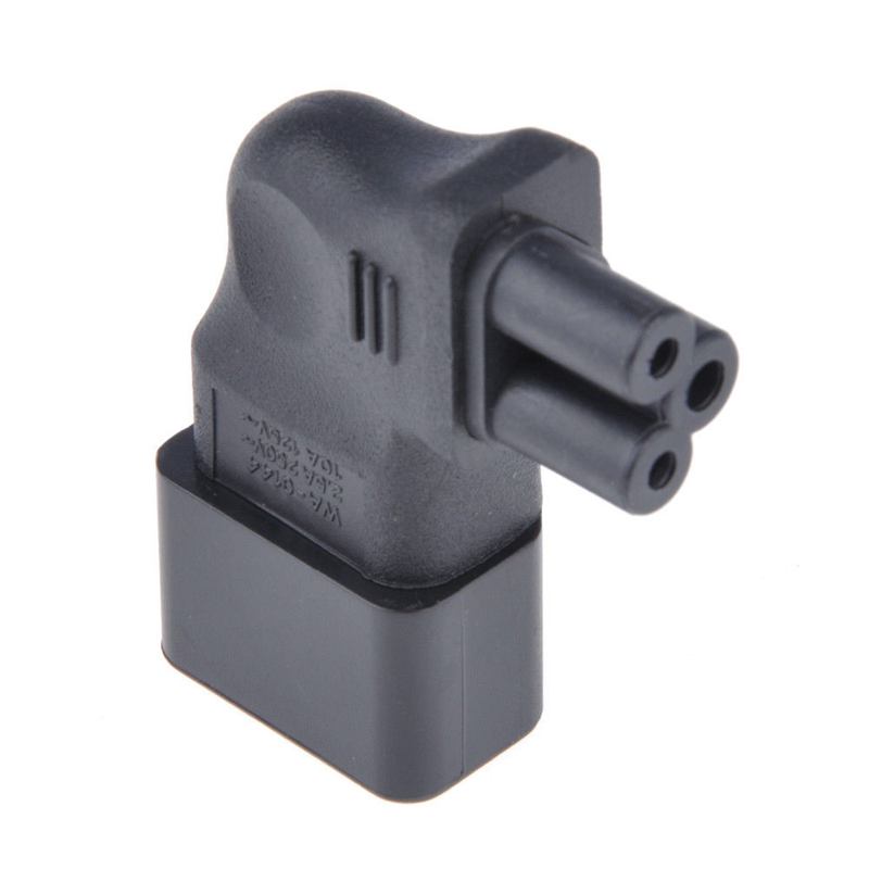IEC 320 C14 to C5 90 Degree Left Angle Power Adapter Converter Male/Female
