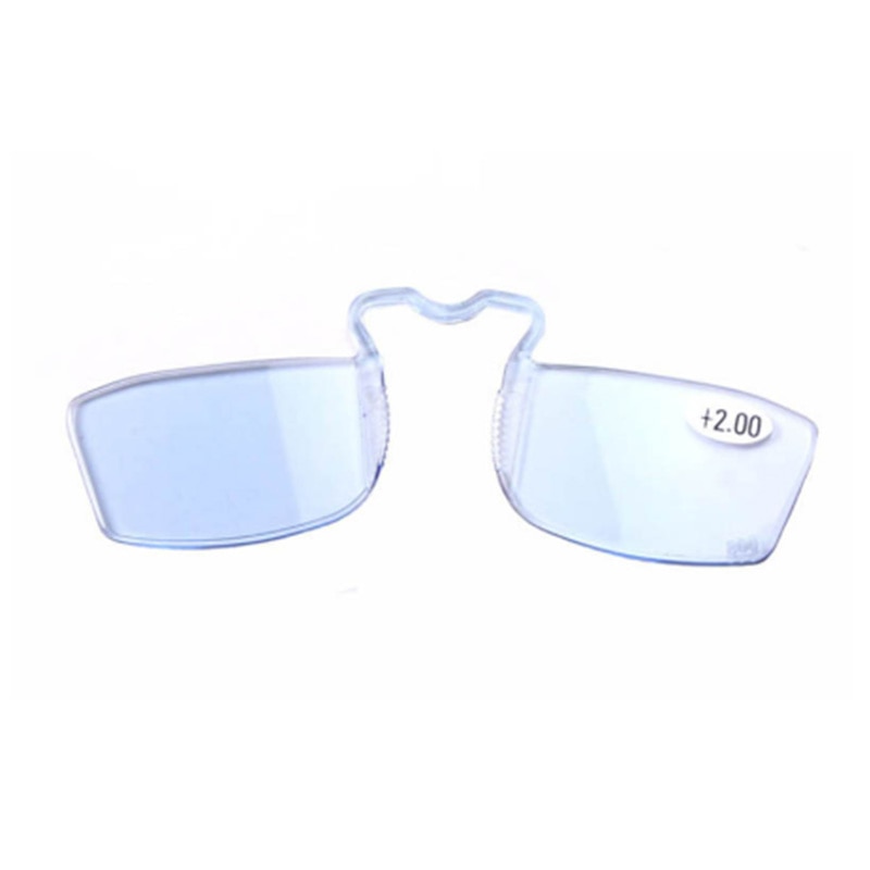 Mini Leesbril Mode Sos Portemonnee Clip Leesbril Unisex Draagbare Neus Leesbril Dioptrie 1.0-3.0