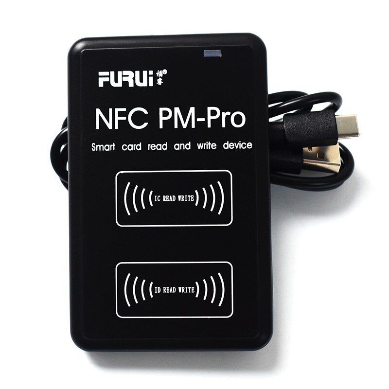 PM-Pro English RFID Copier Duplicator 125KHz Key Fob NFC Reader Writer 13.56MHz Encrypted Programmer USB UID Copy Card Tag