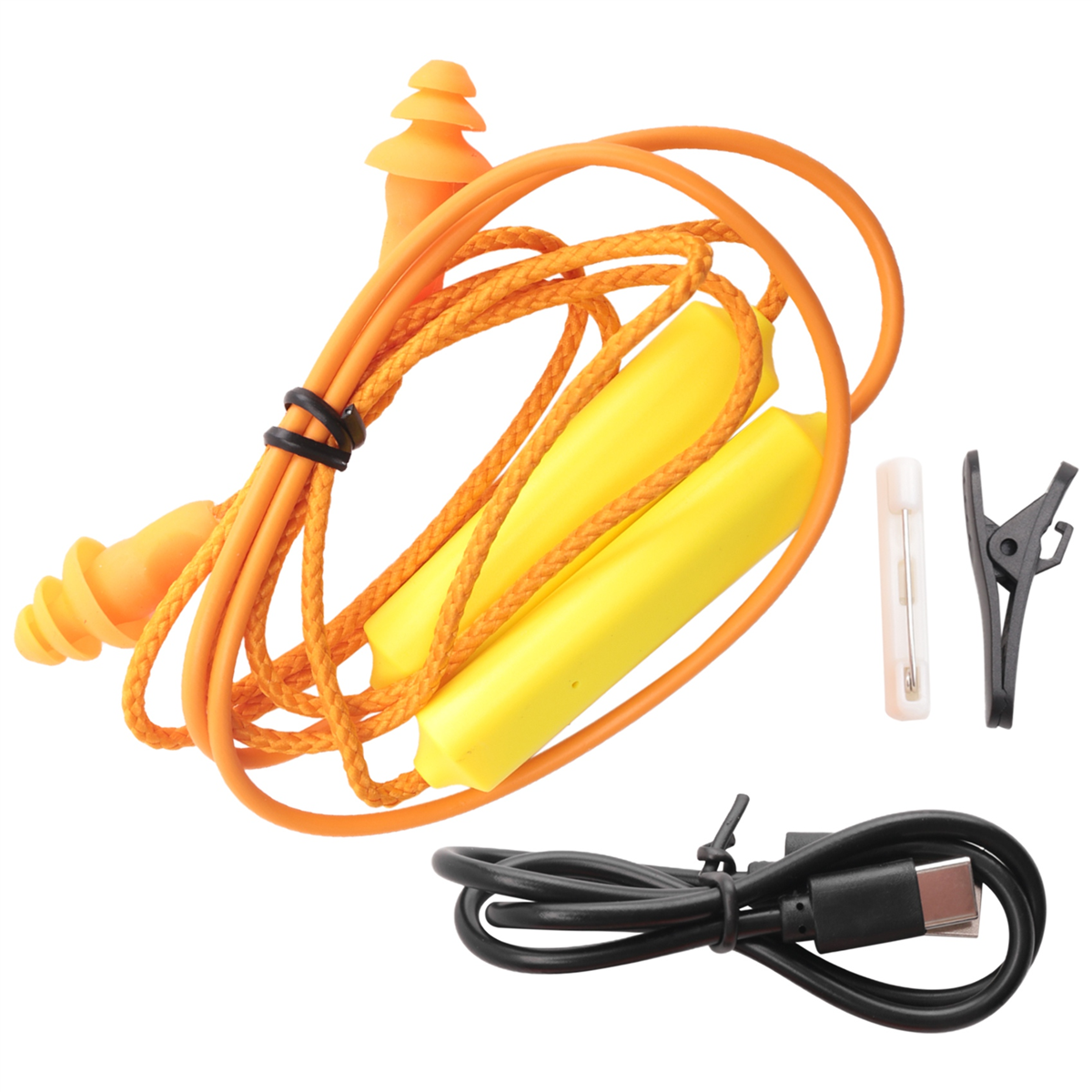 Good sales Ear Plugs Bluetooth Earphone for Work, Noise Suppression, Hearing Protection,Construction Sites, Noisy Places Orange