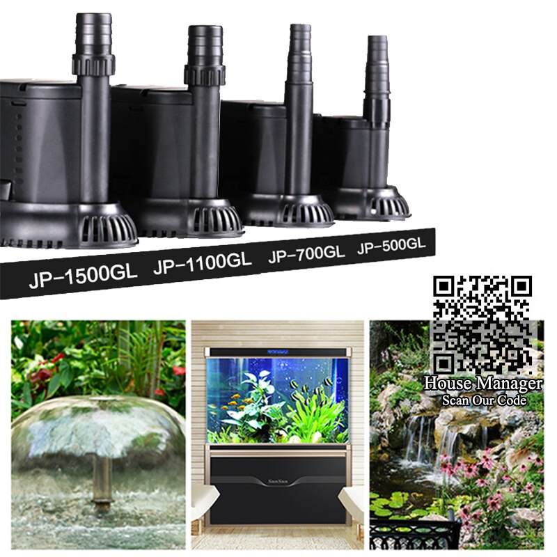 Submersible Water Pump to run bottom water in low place position, bottom inlet pump for Aquarium fish tank pond, suction pump