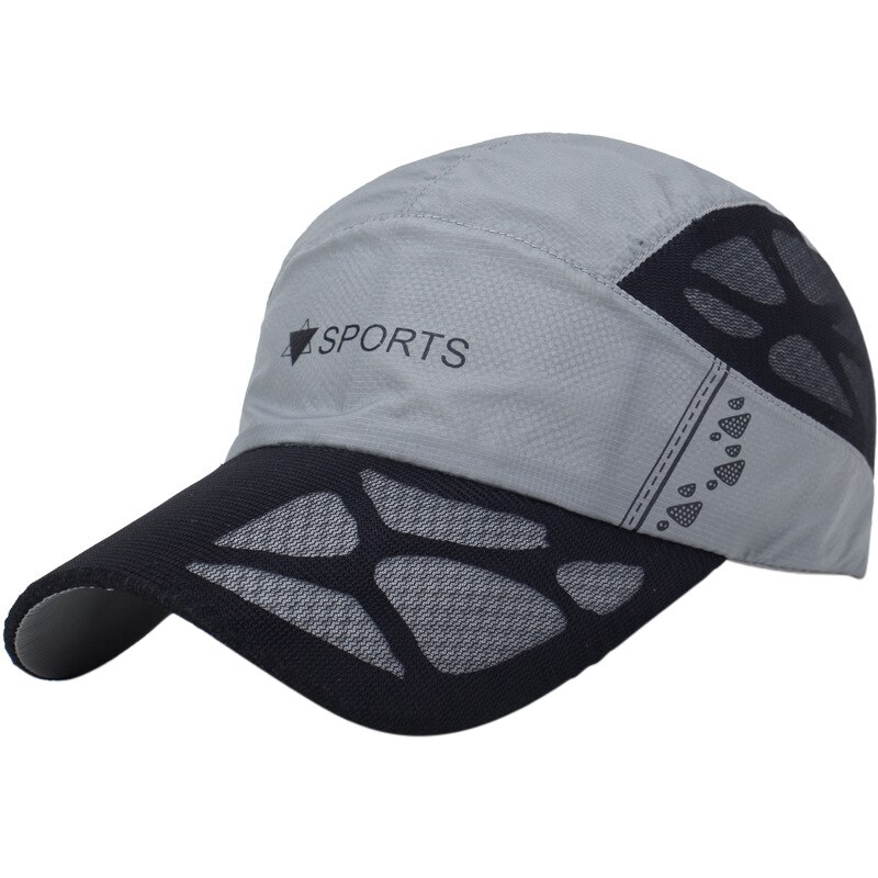 Men Tennis Cap Outdoor Quick-Drying Lightweight Sunproof Visor Caps Sport Cool Summer Running Baseball Mesh Hat