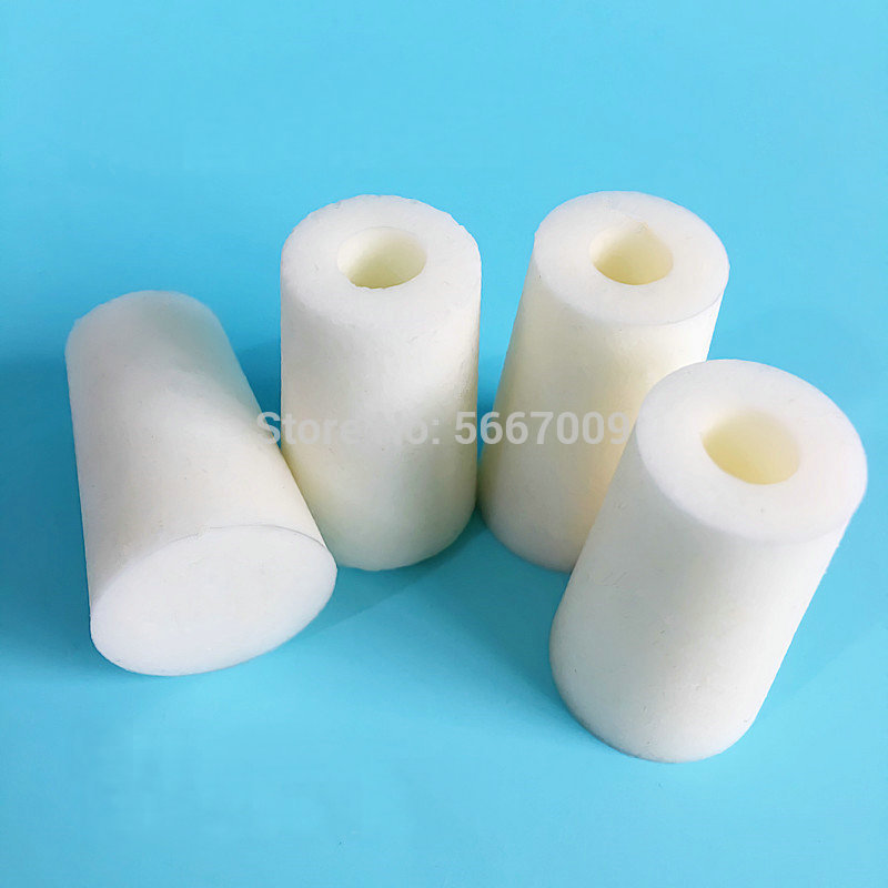 50pcs Lab Silicon Stopper Test Tube Hollow Plug Silica Gel Plug without sand core for Experiment