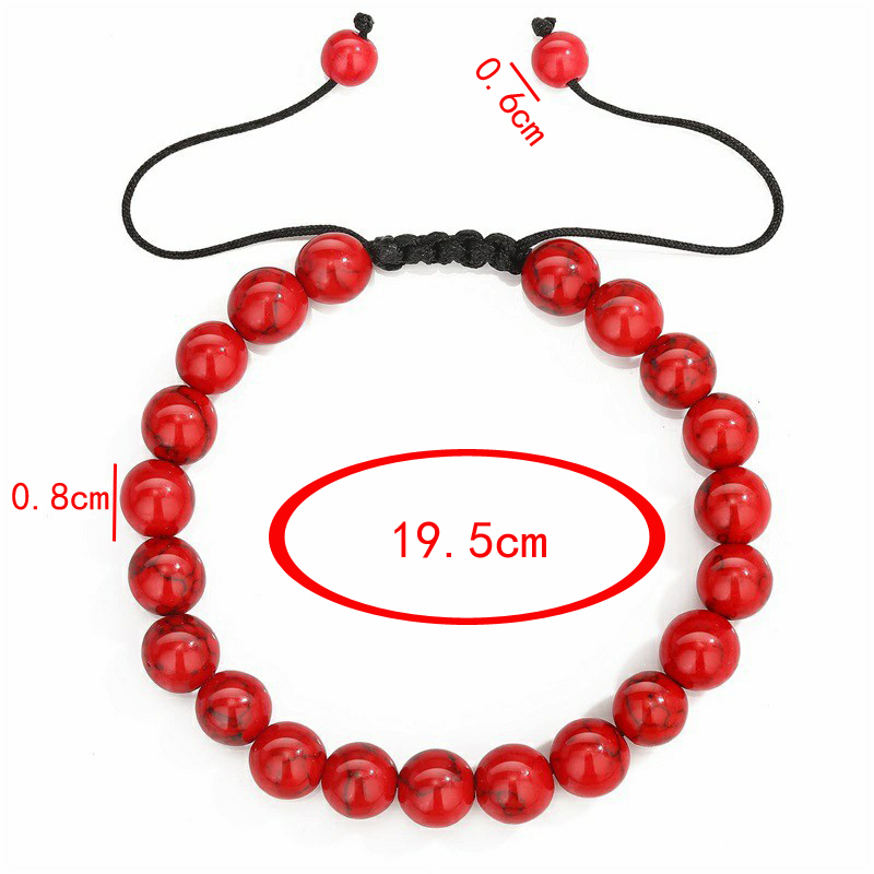 Håndlavet armbånd med beskyttelse af lavasten og 8mm naturlige tigerøje til mænd i flere stilarter