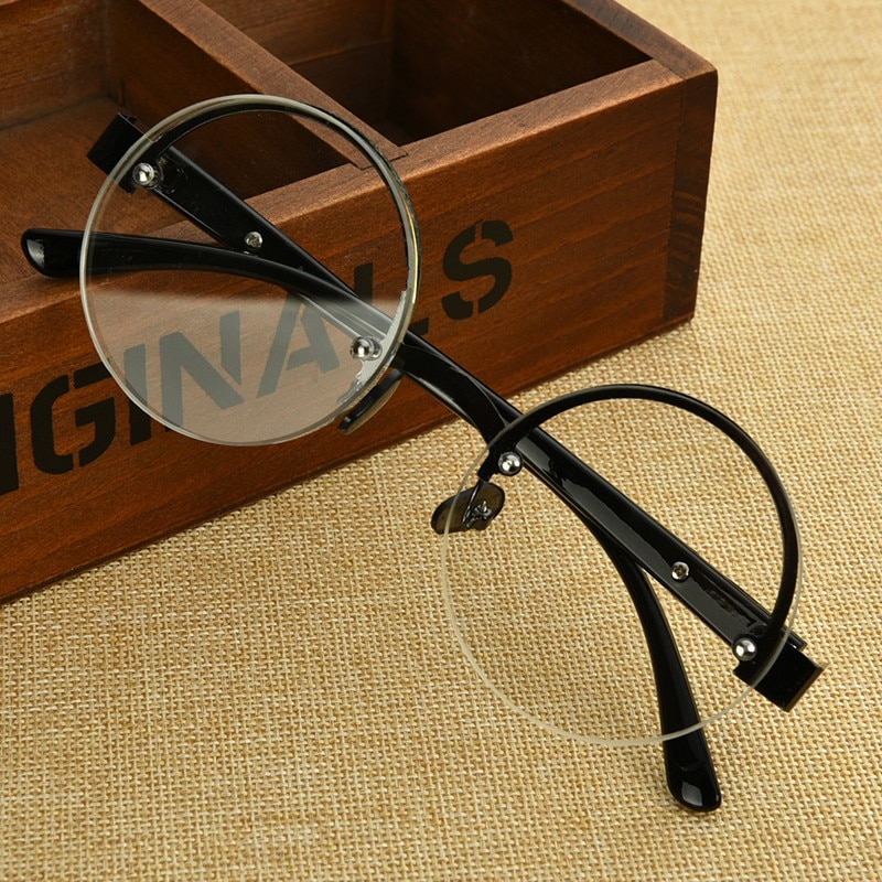 Lunettes de lecture Anti-fatigue verre cristal naturel pierre presbytie lunettes mâle haute définition rond marron lunettes de lecture