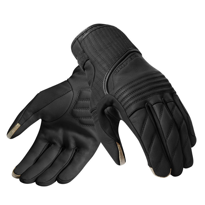 Abbey Road leather gloves winter men's motorcycle gloves Full finger Motorbike Retro gloves touch screen brown/black