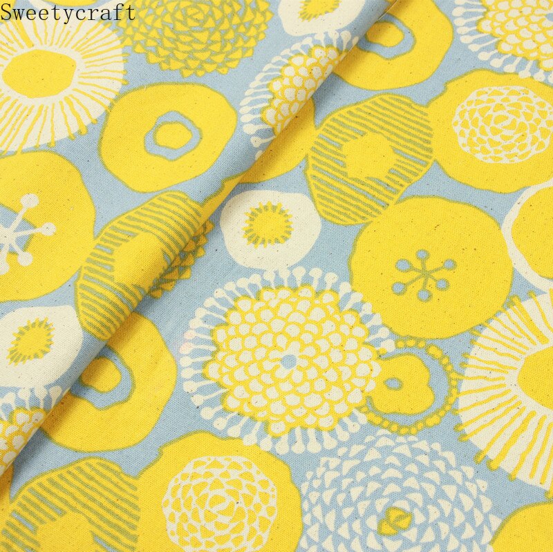 110 x 45cm paksu puuvillakangas by yard nordic flora print kangas tee itse tehty ompelu tilkkutäkki materiaali tarvikkeet kodintekstiilit