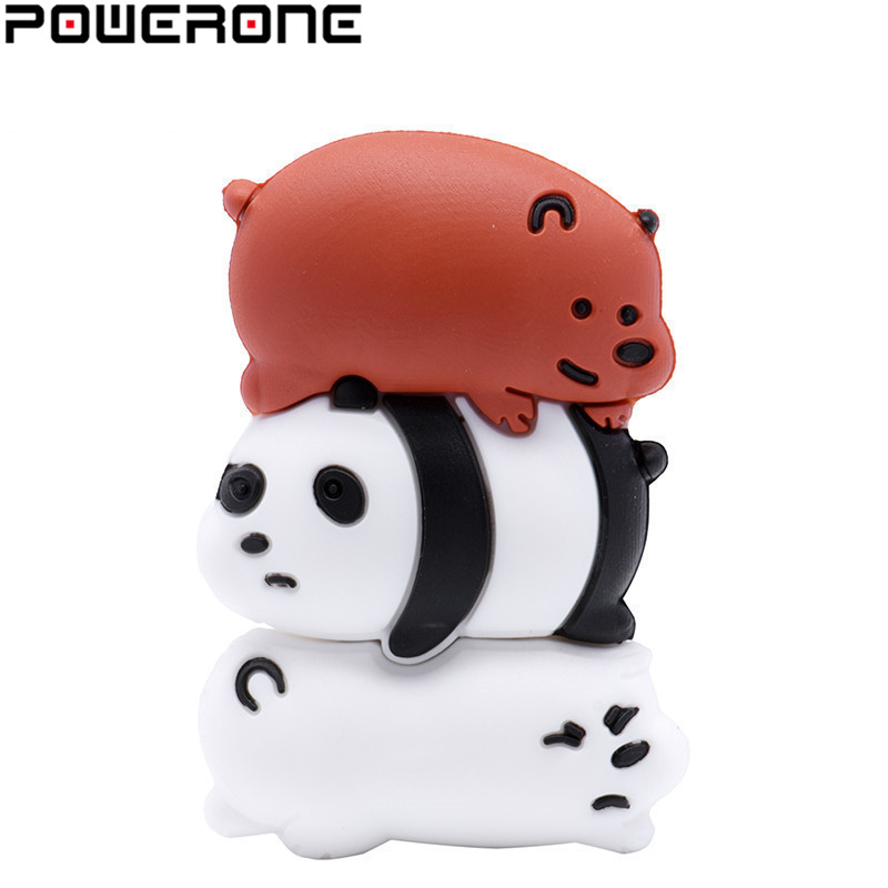 Powerone Mooie Panda Pen Drive Usb 2.0 Flash Drive Disk Real Capaciteit Memory Stick Pendrive 4 Gb 8 Gb 16 Gb 32 Gb 64 Gb