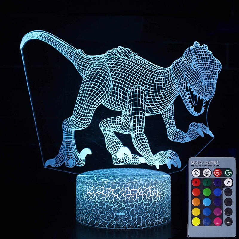 Acrylic 3D Super Car 7 Colors Visual Lamp Illusion Touch Glow In the Dark for Kids Boy Car Toys Birthday B131: 06 remote control