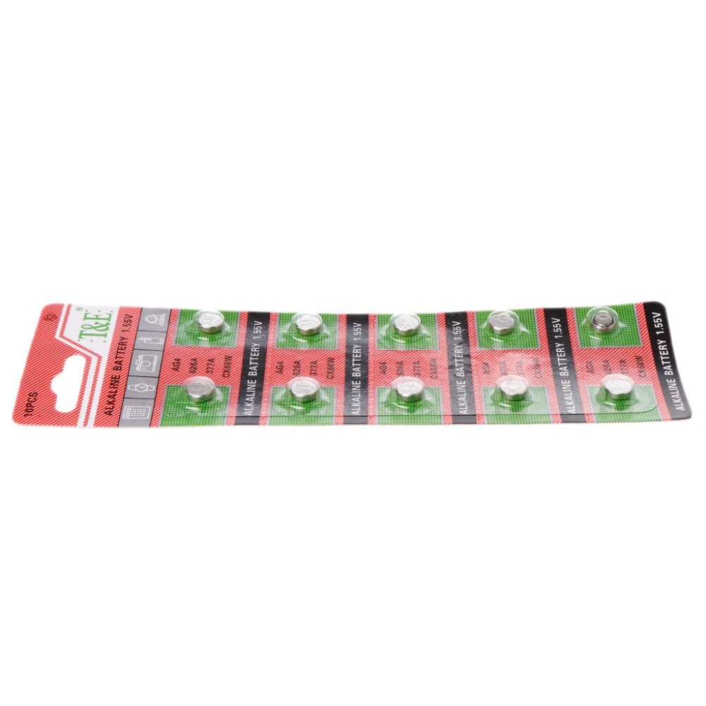 10 PIÈCES Montre Pile AG4 377A 377 LR626 SR626SW SR66 LR66 Piles Bouton Jouets Caméra À Distance