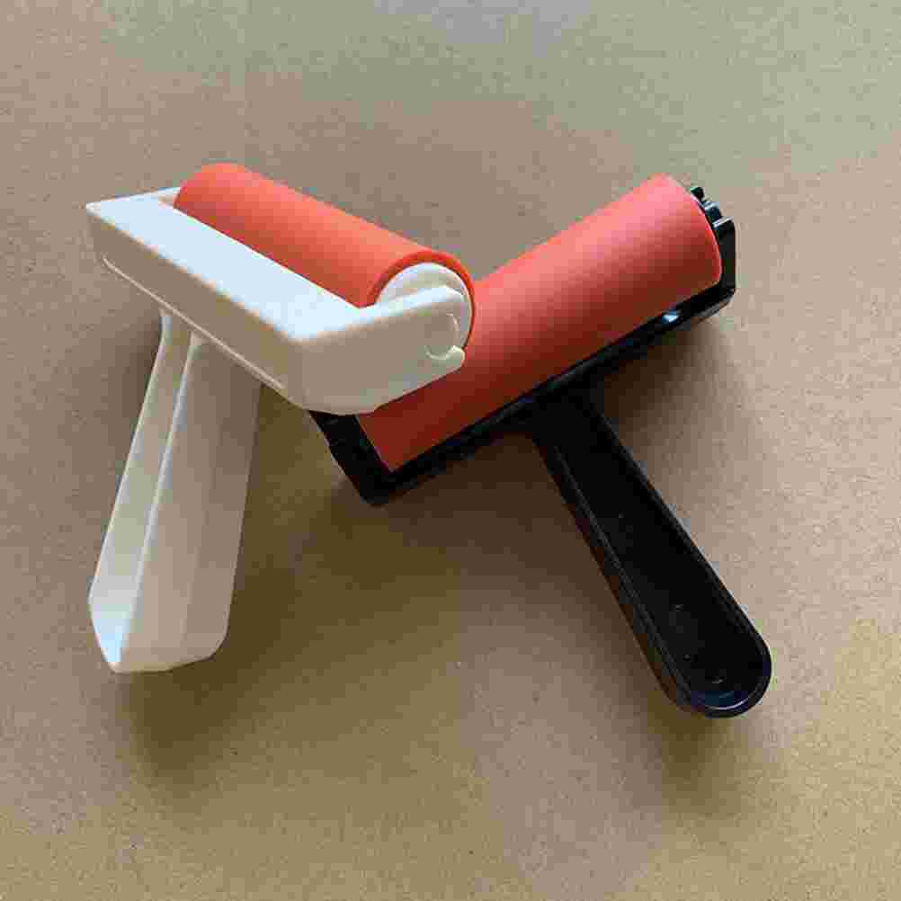 2Pcs Diamond Drawing Rollers Plastic Printmaking Rollers Painting Supplies