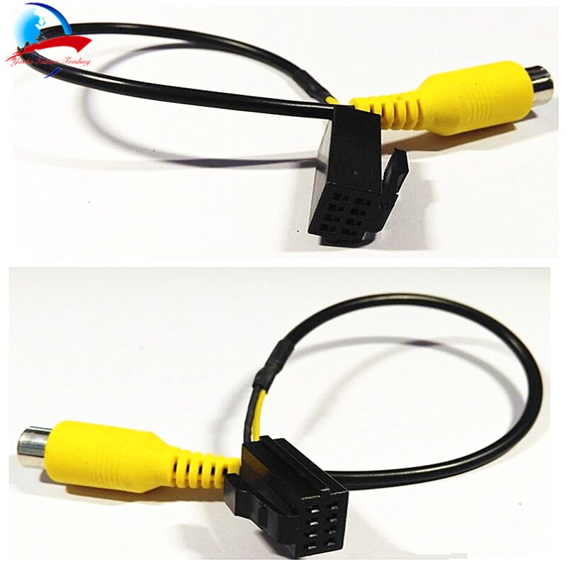 8pin Car DVD Navigation RCA Rear View Camera Reversing Camera Video Input Adapter Cable For D106 D116 HBS Coagent Caska Kognd