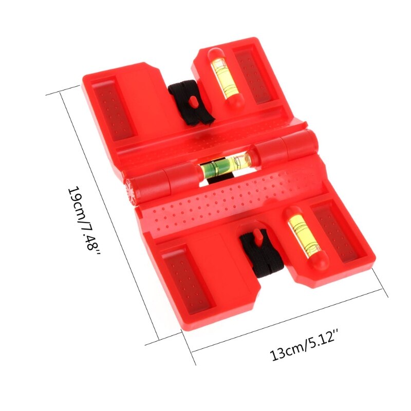 340 Degrees Foldable Pipeline Surface Level Measuring Instrument with Magnet 62KC