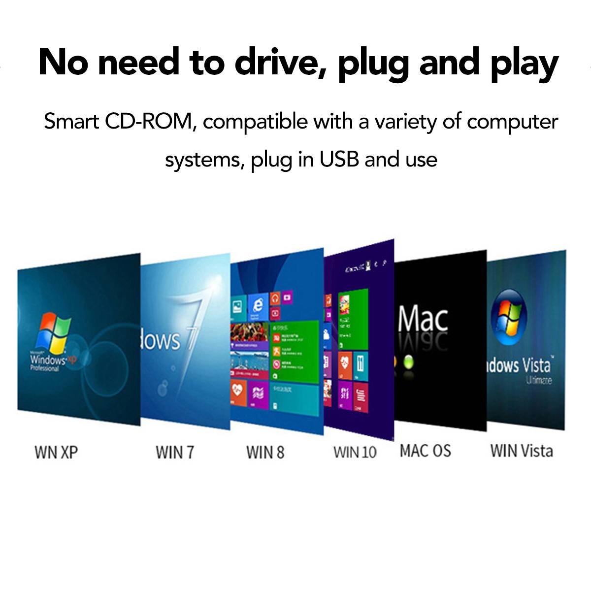 External DVD RW VCD CD Drive USB3.0 Writer Drive Burner U Disk/SD/TF Reader Player Phone Charging For PC Laptop Optical Drives