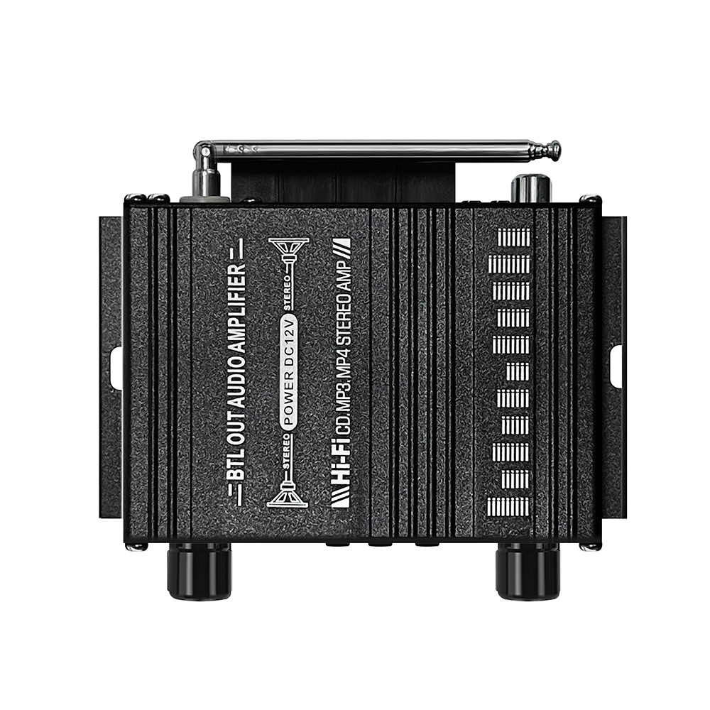 2025 Nowy Cyfrowy Wzmacniacz Bluetooth 12V Domowy Samochodowy 2-kanałowy Głośnik Dźwiękowy HIFI Odbiornik FM Mini Wzmacniacz Audio Class-AB AMP